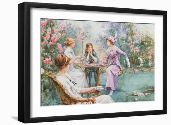 An Interested Audience-Charles MacIvor or MacIver Grierson-Framed Giclee Print