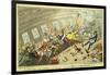 An Interesting Scene on Board an East-Indiaman, Showing the Effects of a Heavy Lunch-George Cruikshank-Framed Giclee Print