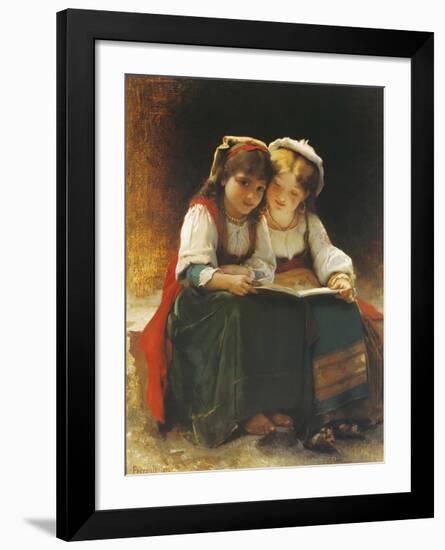 An Interesting Story-Leon Jean Bazille Perrault-Framed Premium Giclee Print