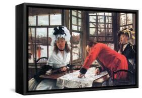 An Interesting Story-James Tissot-Framed Stretched Canvas