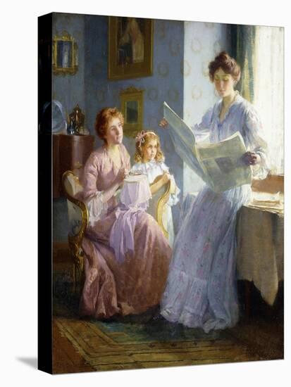 An Interesting Story-Francis Coates Jones-Stretched Canvas