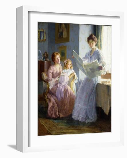 An Interesting Story-Francis Coates Jones-Framed Giclee Print