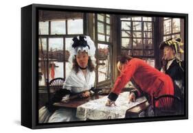 An Interesting Story-James Tissot-Framed Stretched Canvas