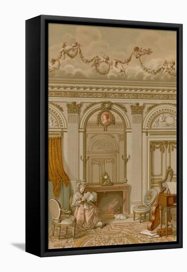 An Interior in the Reign of Louis XVI-null-Framed Stretched Canvas