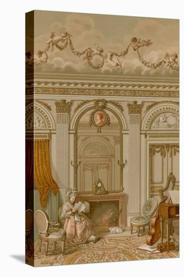 An Interior in the Reign of Louis XVI-null-Stretched Canvas