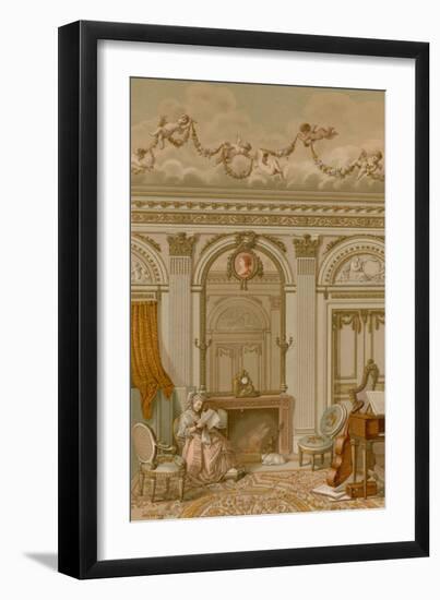 An Interior in the Reign of Louis XVI-null-Framed Giclee Print