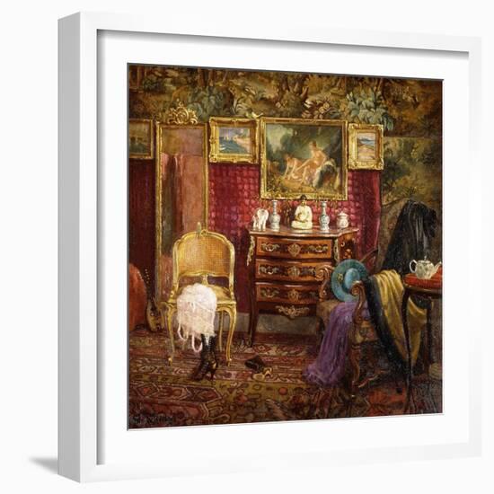 An Interior of a Boudoir-Einar Wegener-Framed Giclee Print