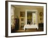 An Interior, (Oil on Canvas)-Hans Hilsoe-Framed Giclee Print