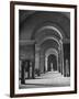 An Interior View of the Louvre Museum-Ed Clark-Framed Photographic Print