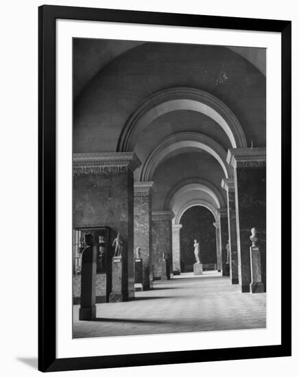 An Interior View of the Louvre Museum-Ed Clark-Framed Photographic Print