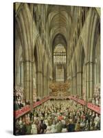 An Interior View of Westminster Abbey on the Commemoration of Handel's Centenary-Edward Edwards-Stretched Canvas