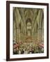 An Interior View of Westminster Abbey on the Commemoration of Handel's Centenary-Edward Edwards-Framed Giclee Print