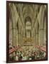 An Interior View of Westminster Abbey on the Commemoration of Handel's Centenary-Edward Edwards-Framed Giclee Print