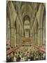 An Interior View of Westminster Abbey on the Commemoration of Handel's Centenary-Edward Edwards-Mounted Giclee Print