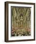 An Interior View of Westminster Abbey on the Commemoration of Handel's Centenary-Edward Edwards-Framed Giclee Print