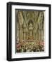 An Interior View of Westminster Abbey on the Commemoration of Handel's Centenary-Edward Edwards-Framed Giclee Print