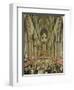 An Interior View of Westminster Abbey on the Commemoration of Handel's Centenary-Edward Edwards-Framed Giclee Print