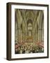 An Interior View of Westminster Abbey on the Commemoration of Handel's Centenary-Edward Edwards-Framed Giclee Print