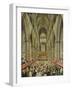 An Interior View of Westminster Abbey on the Commemoration of Handel's Centenary-Edward Edwards-Framed Giclee Print