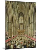 An Interior View of Westminster Abbey on the Commemoration of Handel's Centenary-Edward Edwards-Mounted Giclee Print