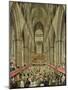 An Interior View of Westminster Abbey on the Commemoration of Handel's Centenary-Edward Edwards-Mounted Giclee Print