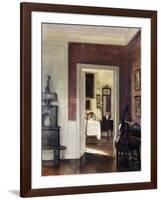 An Interior with a Cello-Carl Holsoe-Framed Giclee Print