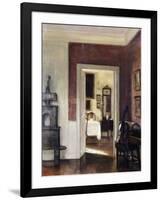 An Interior with a Cello-Carl Holsoe-Framed Giclee Print