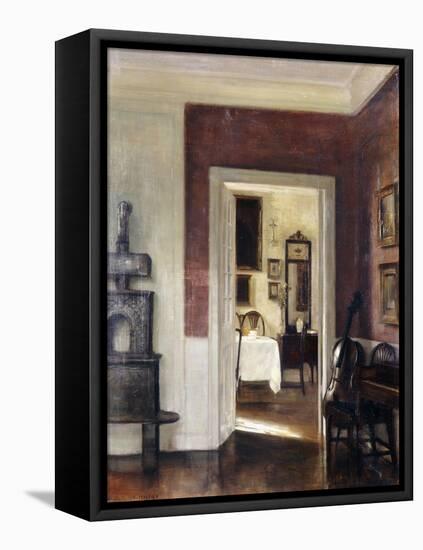 An Interior with a Cello-Carl Holsoe-Framed Stretched Canvas
