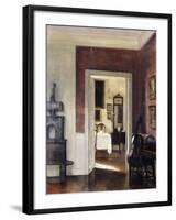 An Interior with a Cello-Carl Holsoe-Framed Giclee Print