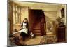 An Interior with a Girl Playing with Cats-Robert Collinson-Mounted Giclee Print