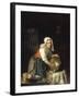 An Interior with a Maid Cleaning Pots-Gabriel Metsu-Framed Giclee Print