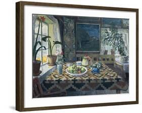 An Interior with a Still Life, the Parlour at Sandalstrand, 1911-Nikolai Astrup-Framed Giclee Print