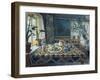 An Interior with a Still Life, the Parlour at Sandalstrand, 1911-Nikolai Astrup-Framed Giclee Print