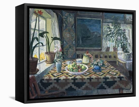 An Interior with a Still Life, the Parlour at Sandalstrand, 1911-Nikolai Astrup-Framed Stretched Canvas