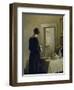 An Interior with a Woman at a Table-Carl Holsoe-Framed Giclee Print