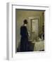 An Interior with a Woman at a Table-Carl Holsoe-Framed Giclee Print