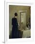 An Interior with a Woman at a Table-Carl Holsoe-Framed Giclee Print