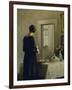 An Interior with a Woman at a Table-Carl Holsoe-Framed Giclee Print