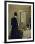 An Interior with a Woman at a Table-Carl Holsoe-Framed Giclee Print