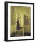 An Interior with a Woman, Painted in 1913-Vilhelm Hammershoi-Framed Giclee Print