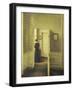 An Interior with a Woman, Painted in 1913-Vilhelm Hammershoi-Framed Giclee Print