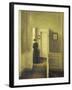 An Interior with a Woman, Painted in 1913-Vilhelm Hammershoi-Framed Giclee Print