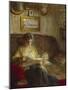 An Interior with a Woman Reading on a Sofa-Bertha Wegmann-Mounted Giclee Print