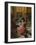 An Interior, with a Woman Refusing a Glass of Wine, C. 1660-null-Framed Giclee Print