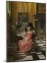 An Interior, with a Woman Refusing a Glass of Wine, C. 1660-null-Mounted Giclee Print