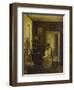 An Interior with a Woman Sewing-Carl Holsoe-Framed Giclee Print