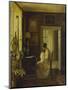 An Interior with a Woman Sewing-Carl Holsoe-Mounted Giclee Print