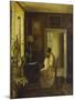 An Interior with a Woman Sewing-Carl Holsoe-Mounted Giclee Print