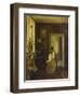 An Interior with a Woman Sewing-Carl Holsoe-Framed Giclee Print