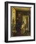 An Interior with a Woman Sewing-Carl Holsoe-Framed Giclee Print